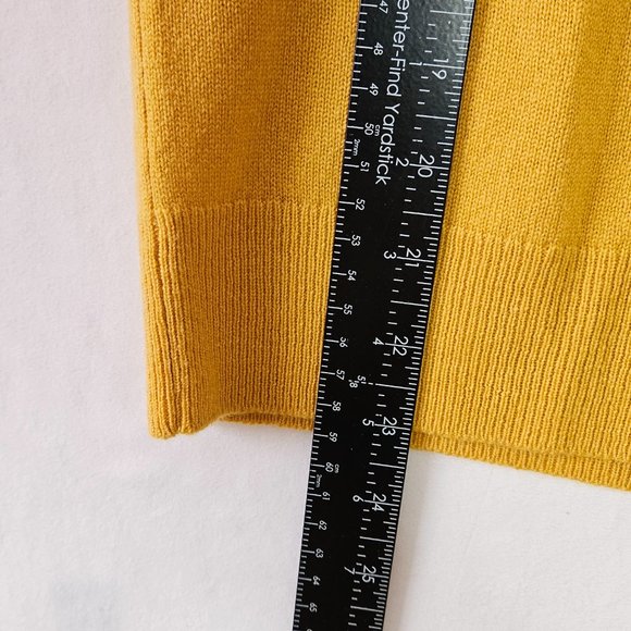 Everlane Women's Crew Neck Sweater - Mustard Yellow - Picture 7 of 8